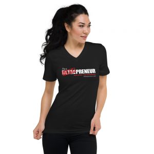 Unisex Short Sleeve V-Neck DUALpreneur T-Shirt