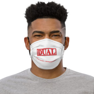 I'm A DUALpreneur Black Face Mask